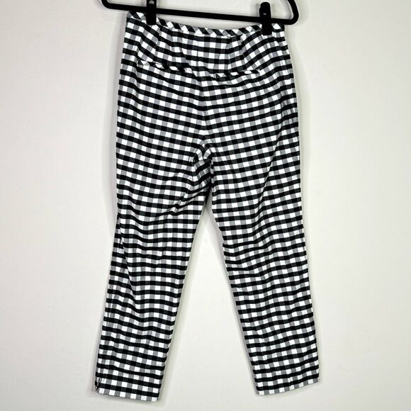 Talbots Gingham Plaid Checkered Side Zip Pants Women's Size 6 Petite - Picture 7 of 8